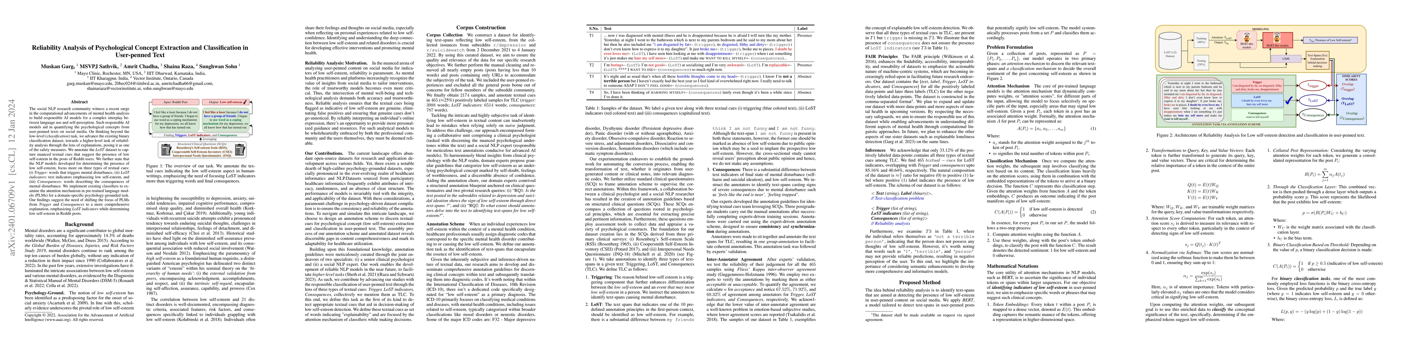 Thumbnail for Reliability Analysis of Psychological Concept Extraction and
  Classification in User-penned Text