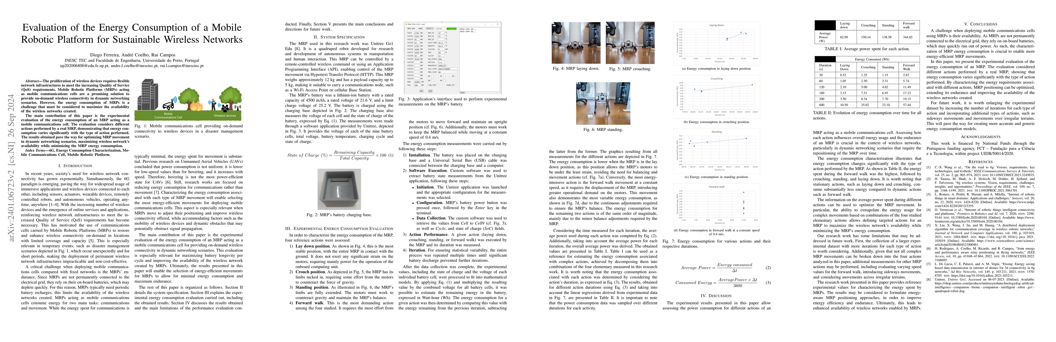 Thumbnail for Evaluation of the Energy Consumption of a Mobile Robotic Platform for
  Sustainable 6G Networks