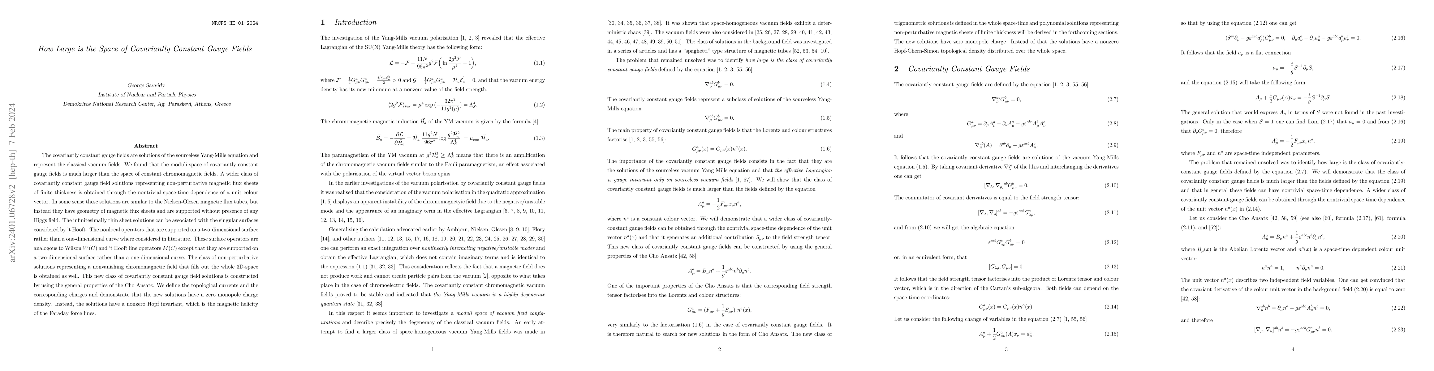 Thumbnail for How Large is the Space of Covariantly Constant Gauge Fields