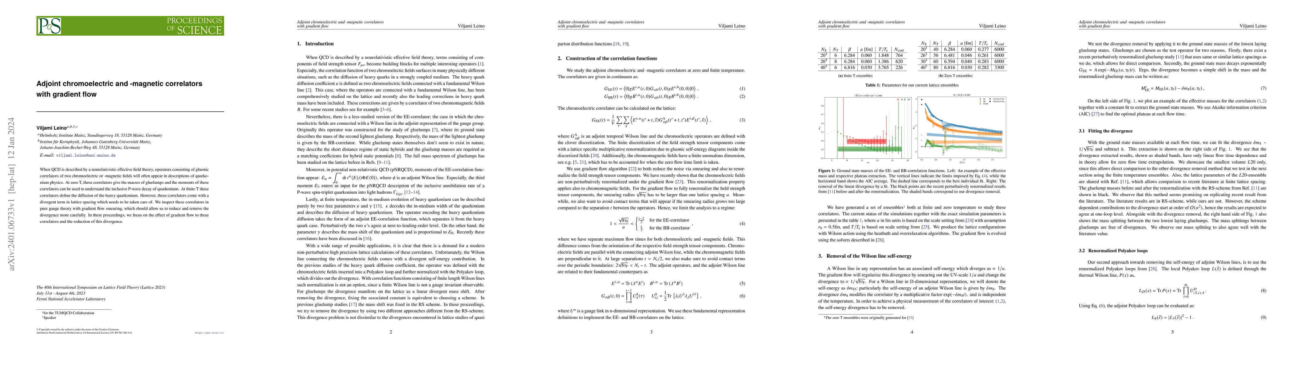 Thumbnail for Adjoint chromoelectric and -magnetic correlators with gradient flow