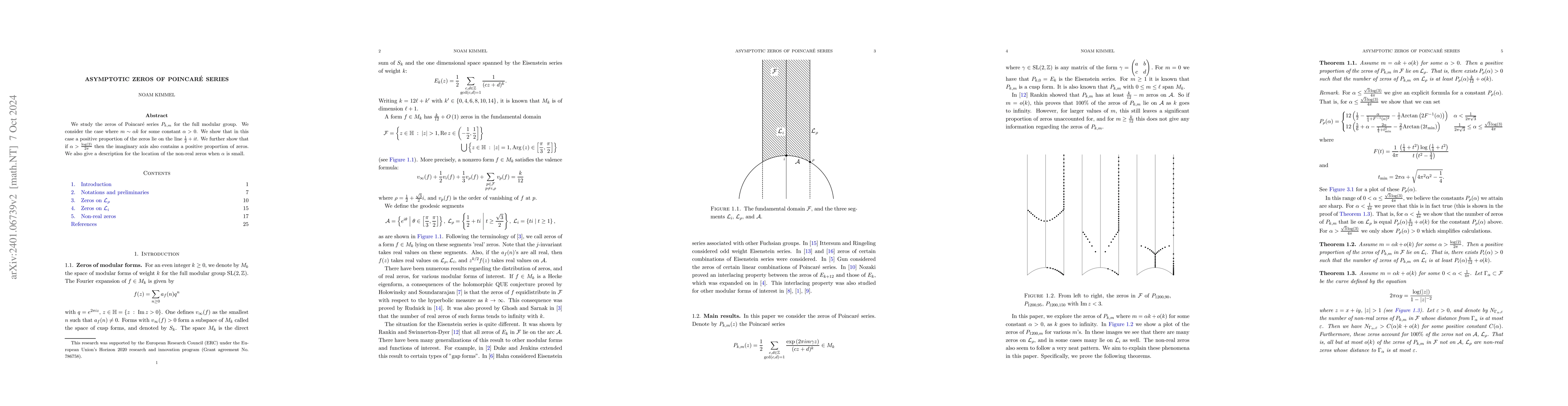 Thumbnail for Asymptotic zeros of Poincar\'e series