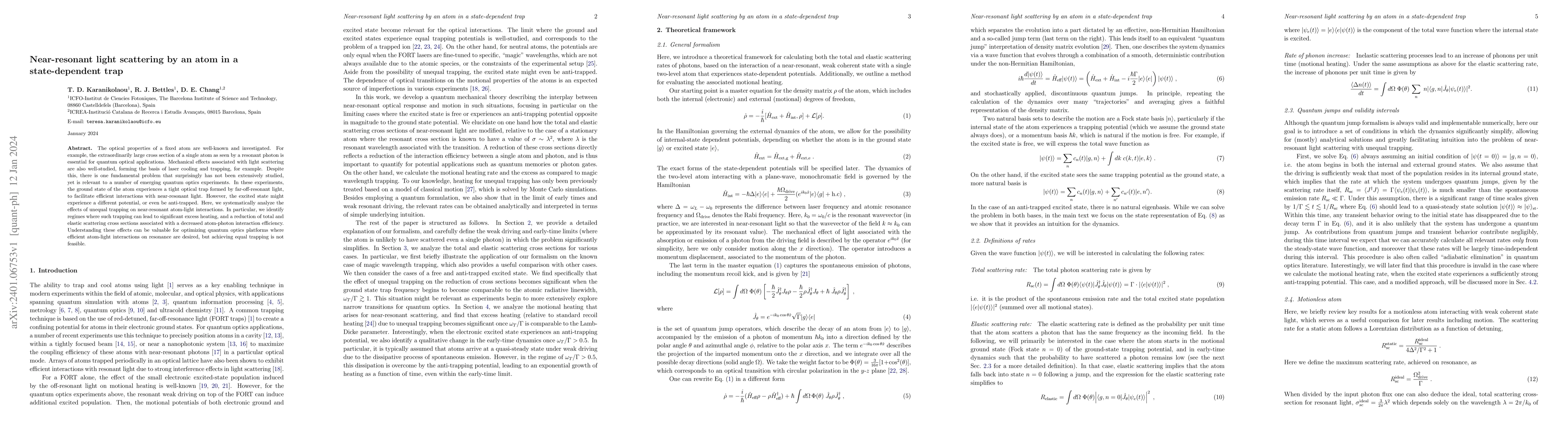 Thumbnail for Near-resonant light scattering by an atom in a state-dependent trap