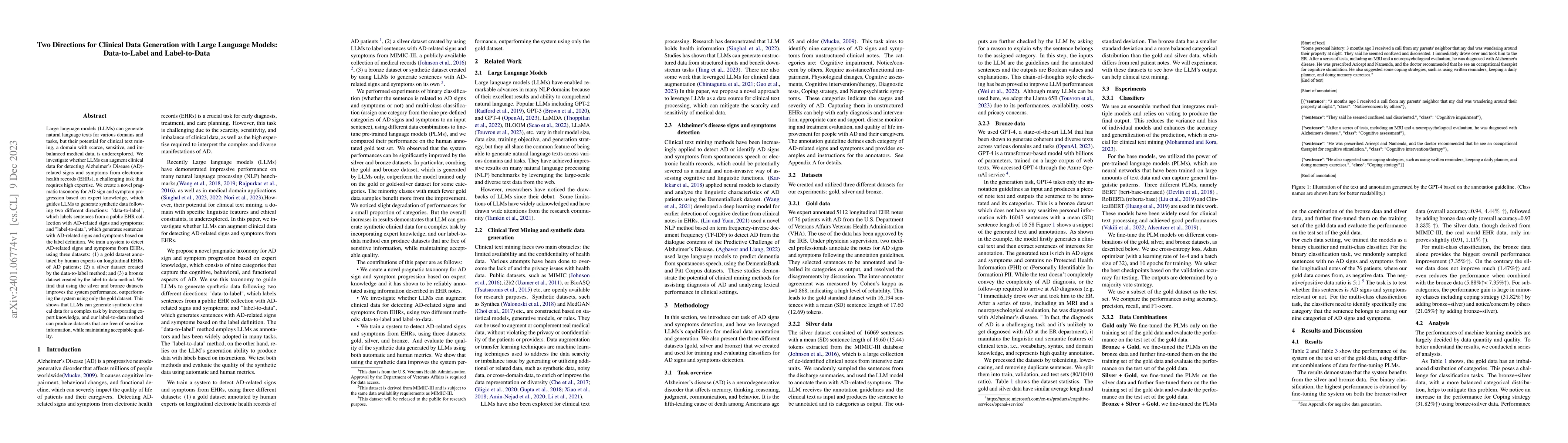 Thumbnail for Two Directions for Clinical Data Generation with Large Language Models:
  Data-to-Label and Label-to-Data