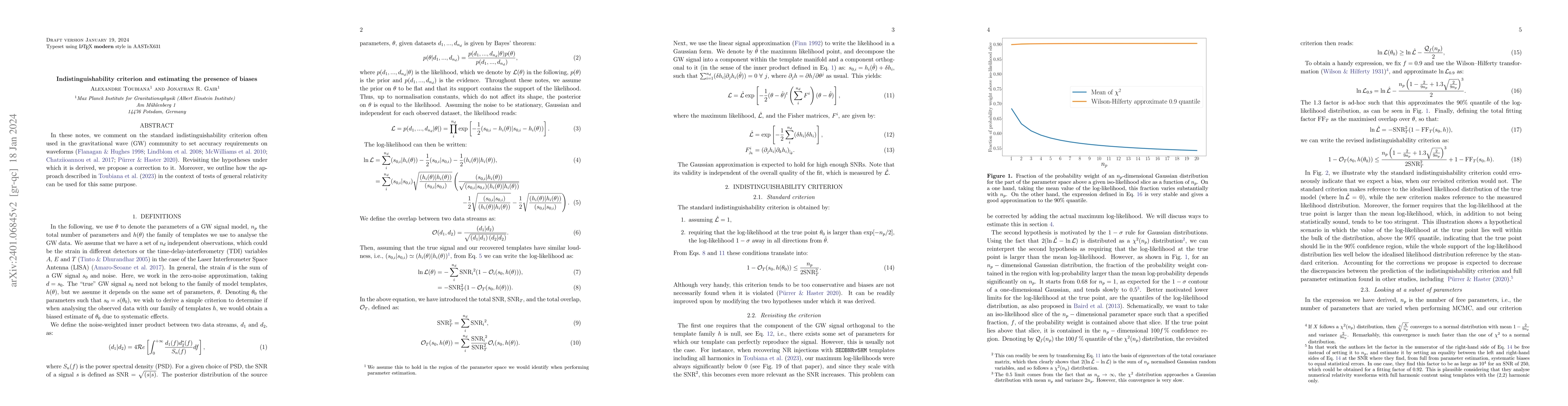 Thumbnail for Indistinguishability criterion and estimating the presence of biases