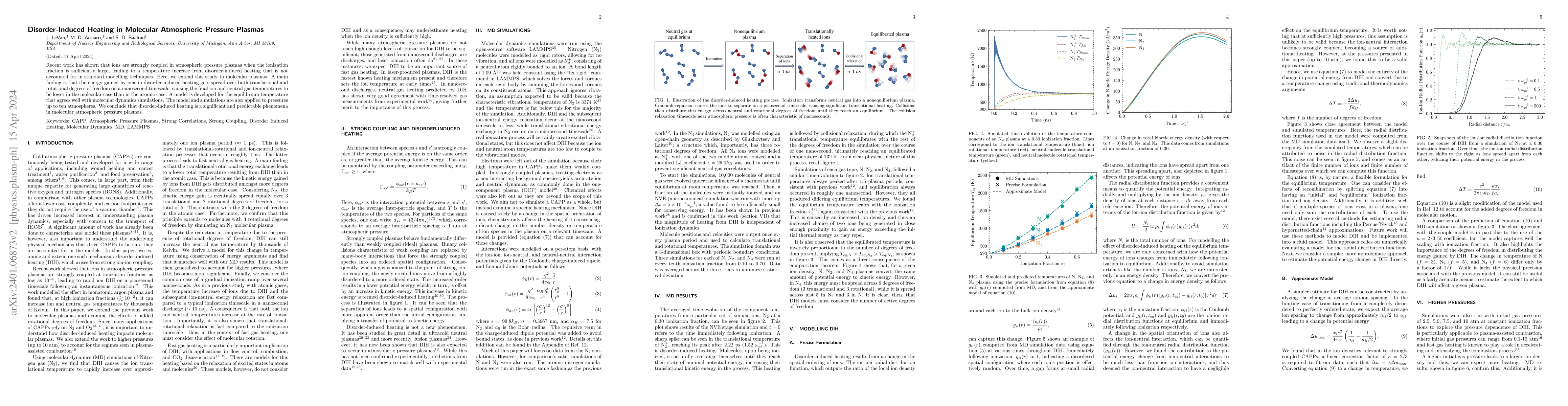 Thumbnail for Disorder-induced heating in molecular atmospheric pressure plasmas
