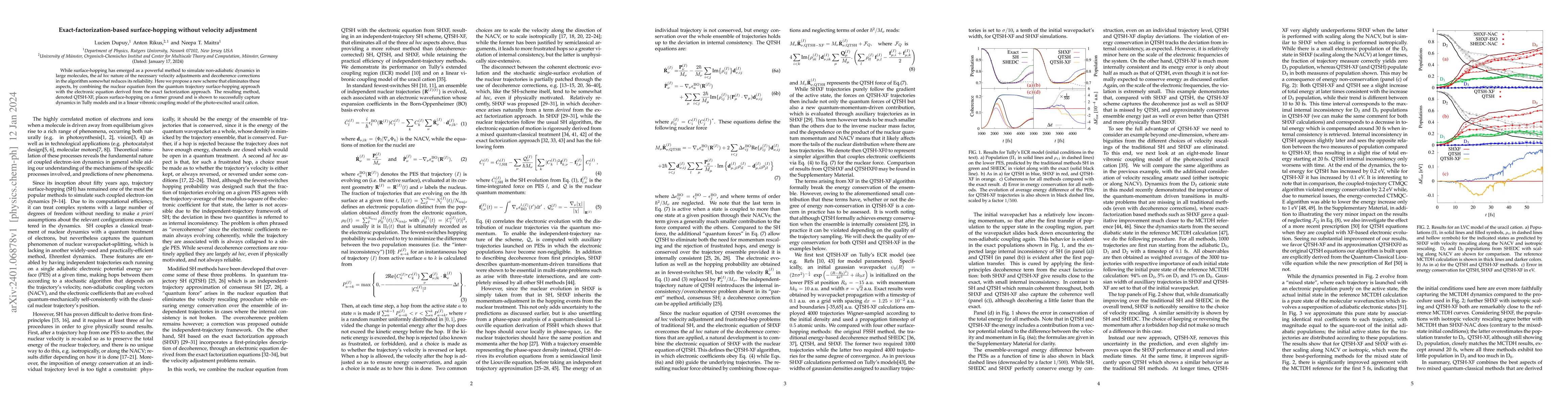 Thumbnail for Exact-factorization-based surface-hopping without velocity adjustment