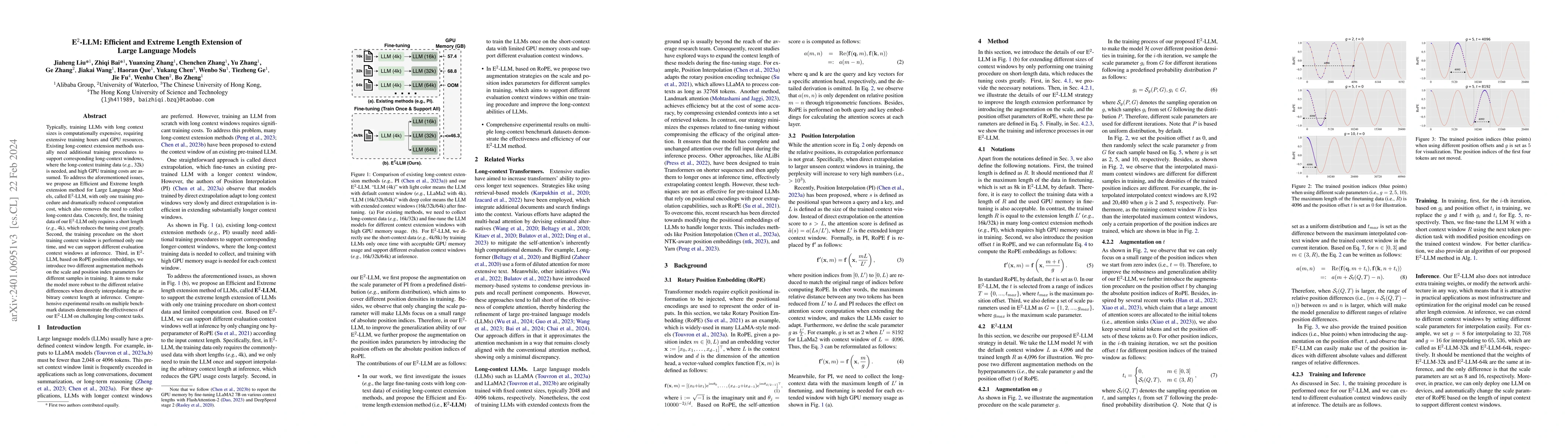 Thumbnail for E^2-LLM: Efficient and Extreme Length Extension of Large Language Models