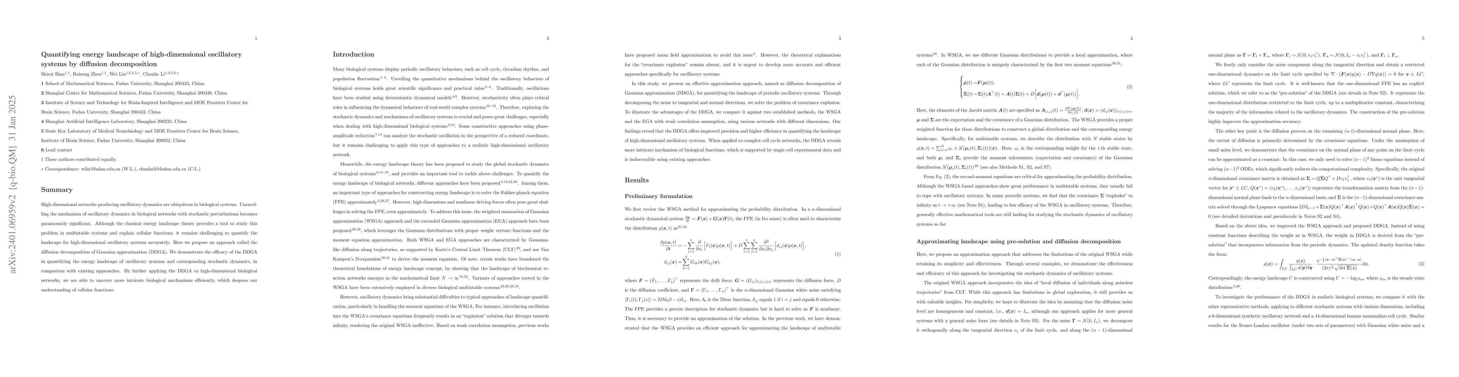 Thumbnail for Quantifying energy landscape of oscillatory systems: Explosion,
  pre-solution, and diffusion decomposition
