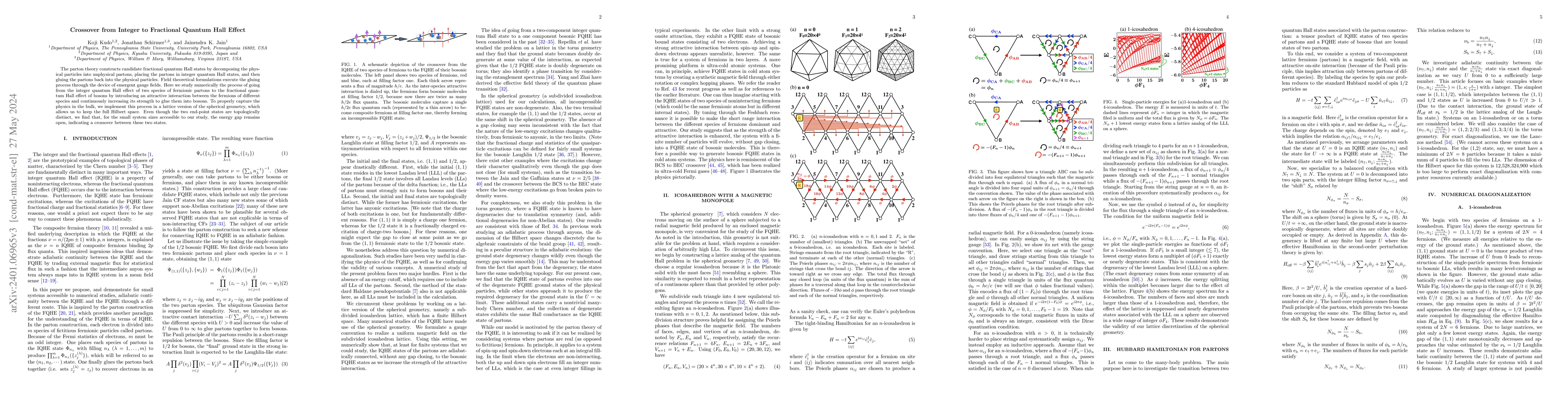 Thumbnail for Crossover from Integer to Fractional Quantum Hall Effect