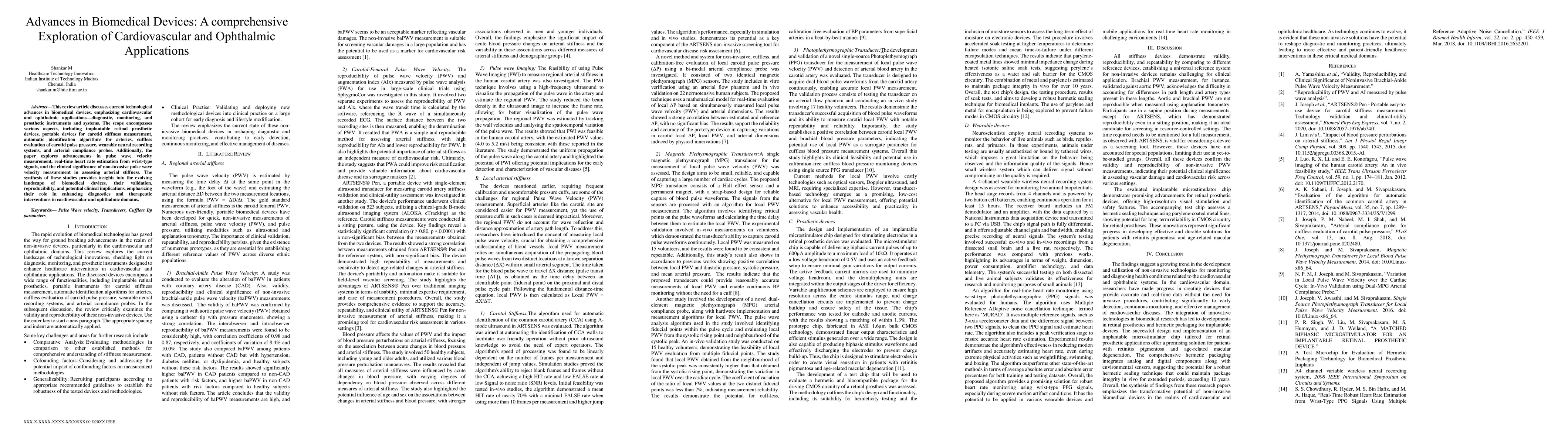 Thumbnail for Advances in Biomedical Devices_A comprehensive Exploration of
  Cardiovascular and Ophthalmic Applications