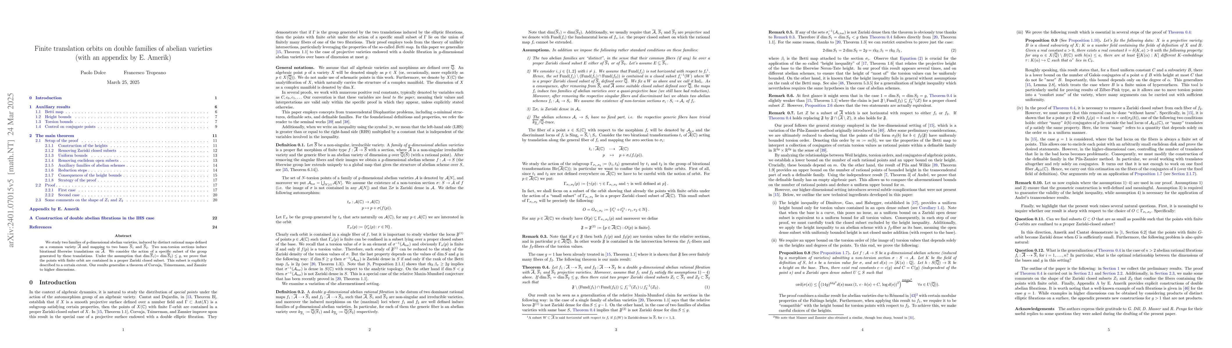 Thumbnail for Finite translation orbits on double families of abelian varieties