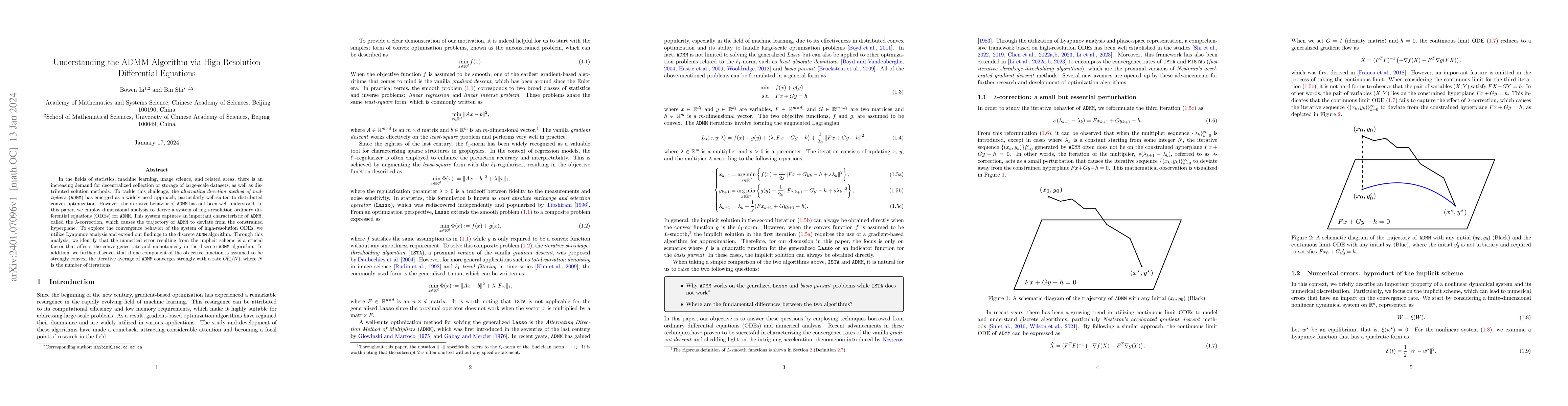 Thumbnail for Understanding the ADMM Algorithm via High-Resolution Differential
  Equations