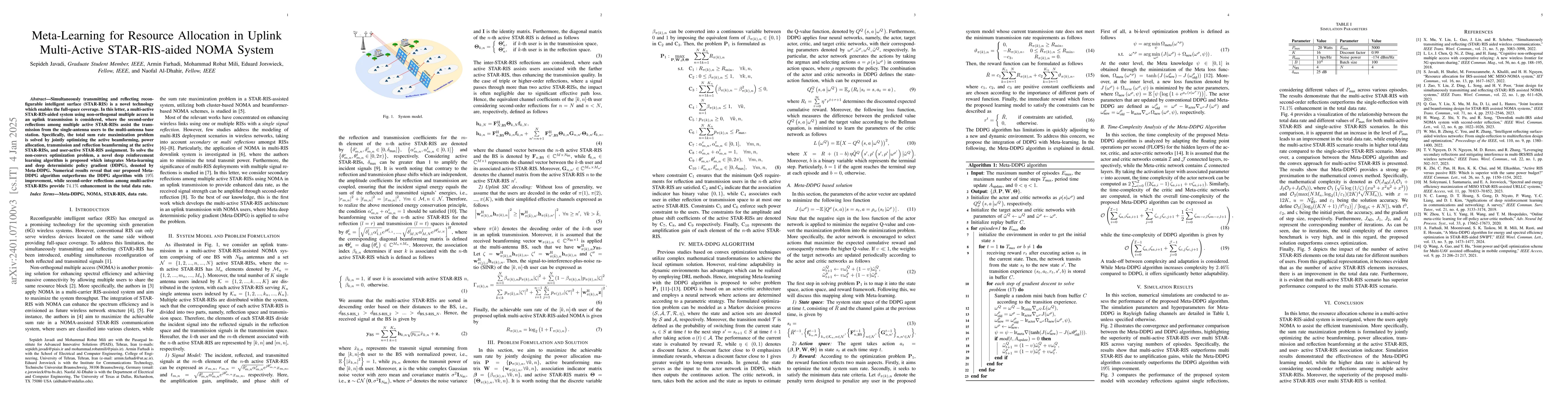 Thumbnail for Meta-Learning for Resource Allocation in Uplink Multi STAR-RIS-aided
  NOMA System