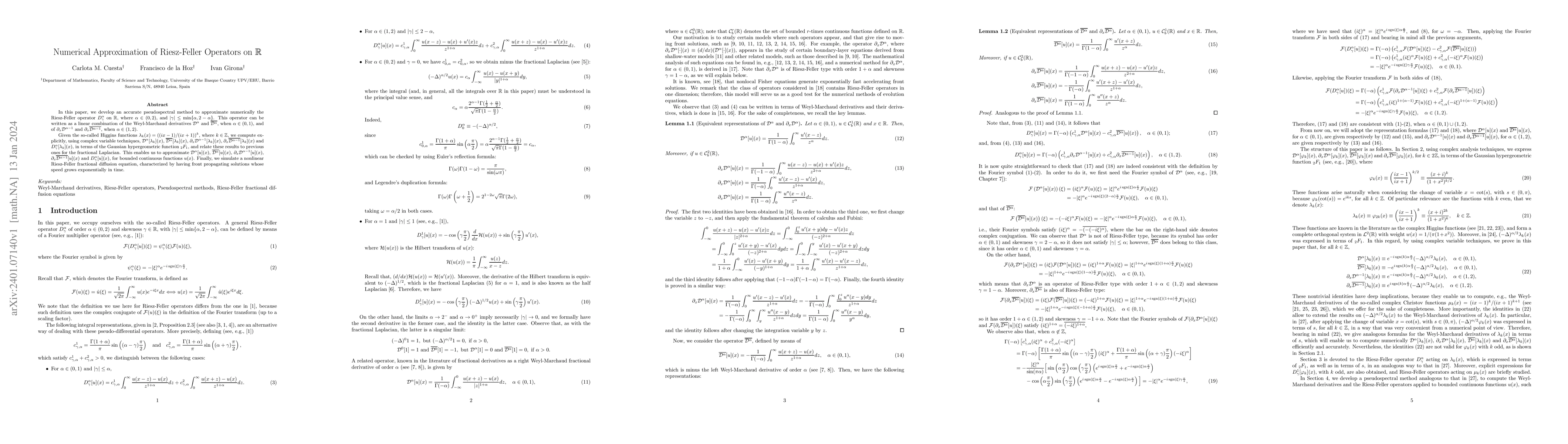 Thumbnail for Numerical Approximation of Riesz-Feller Operators on $\mathbb R$
