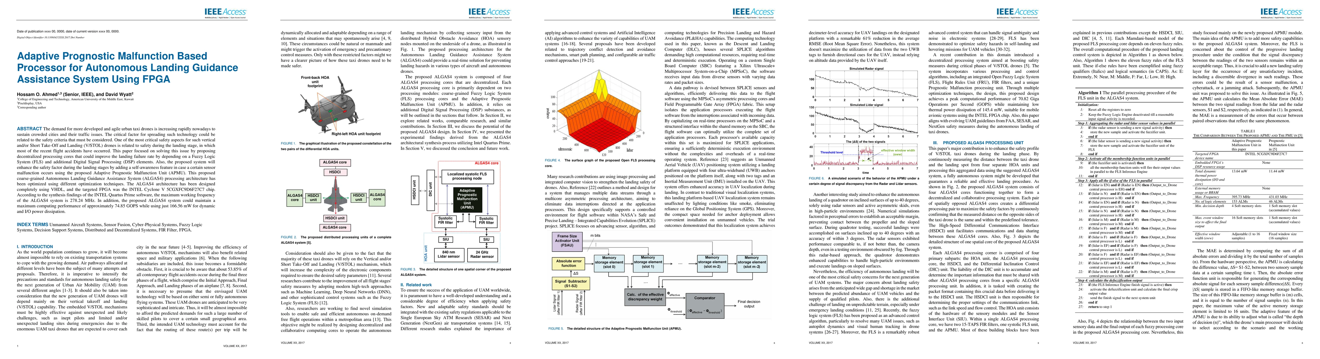 Thumbnail for Adaptive Prognostic Malfunction Based Processor for Autonomous Landing
  Guidance Assistance System Using FPGA