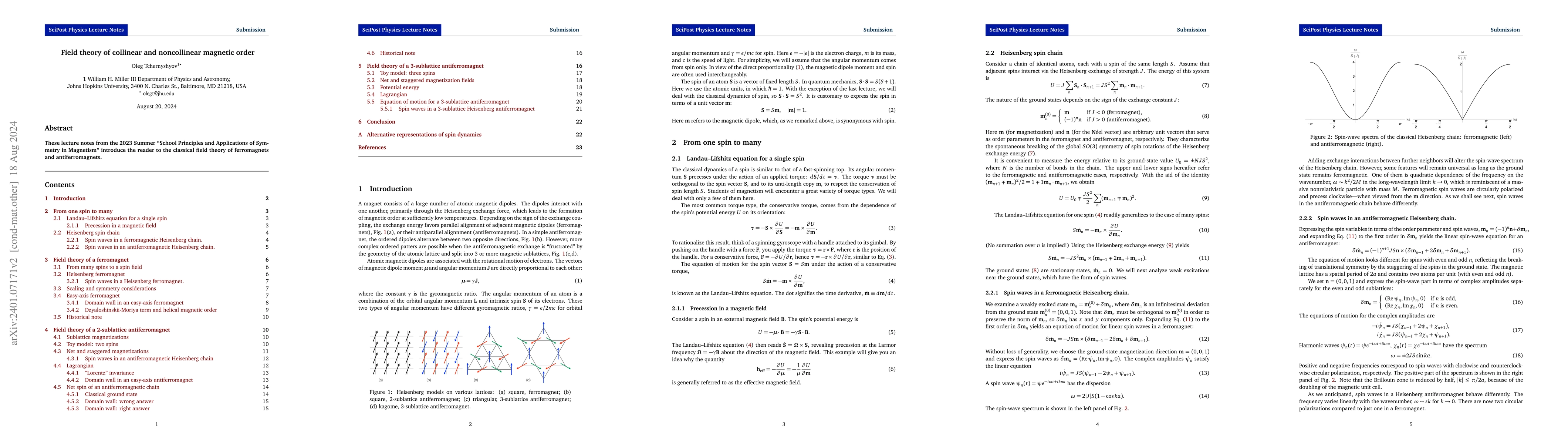 Thumbnail for Field theory of collinear and noncollinear magnetic order