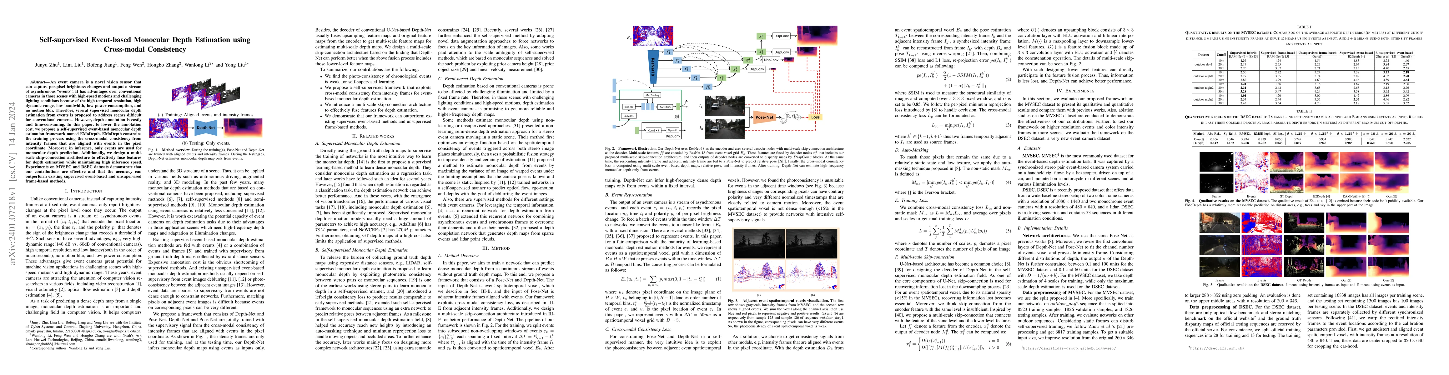 Thumbnail for Self-supervised Event-based Monocular Depth Estimation using Cross-modal
  Consistency