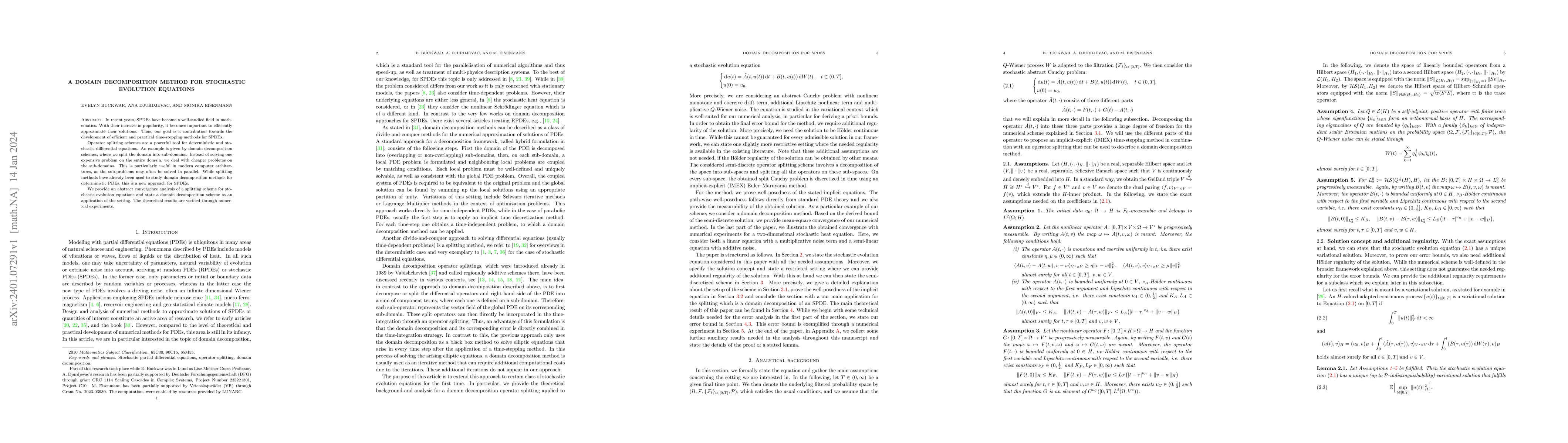Thumbnail for A domain decomposition method for stochastic evolution equations