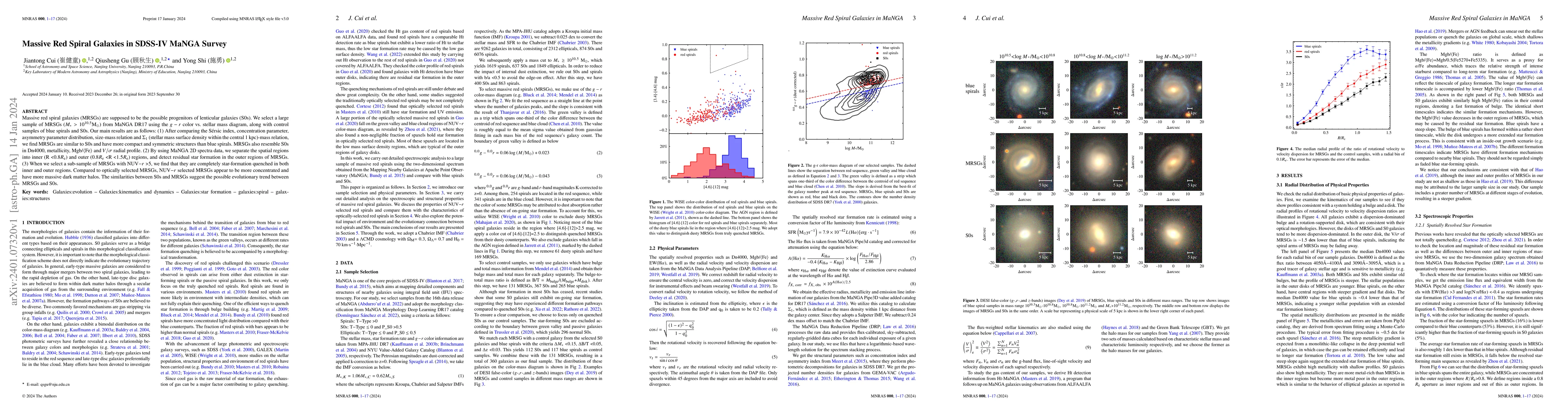 Thumbnail for Massive Red Spiral Galaxies in SDSS-IV MaNGA Survey