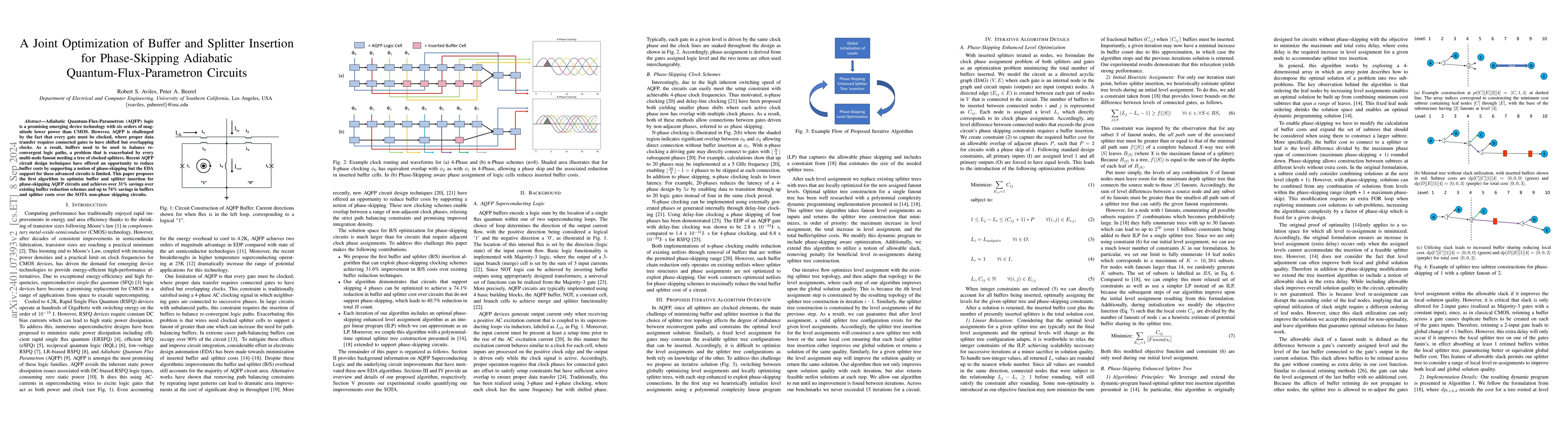 Thumbnail for A Novel Optimization Algorithm for Buffer and Splitter Minimization in
  Phase-Skipping Adiabatic Quantum-Flux-Parametron Circuits