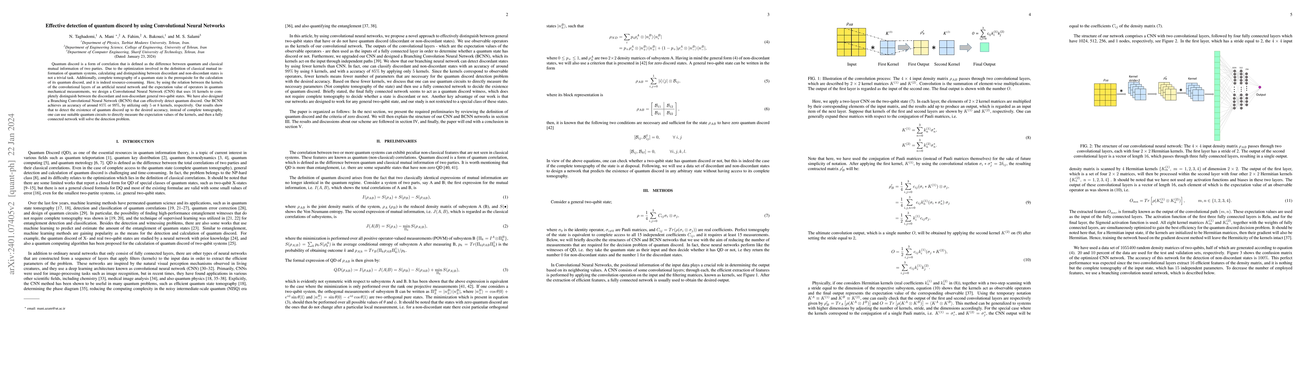 Thumbnail for Effective detection of quantum discord by using Convolutional Neural
  Networks