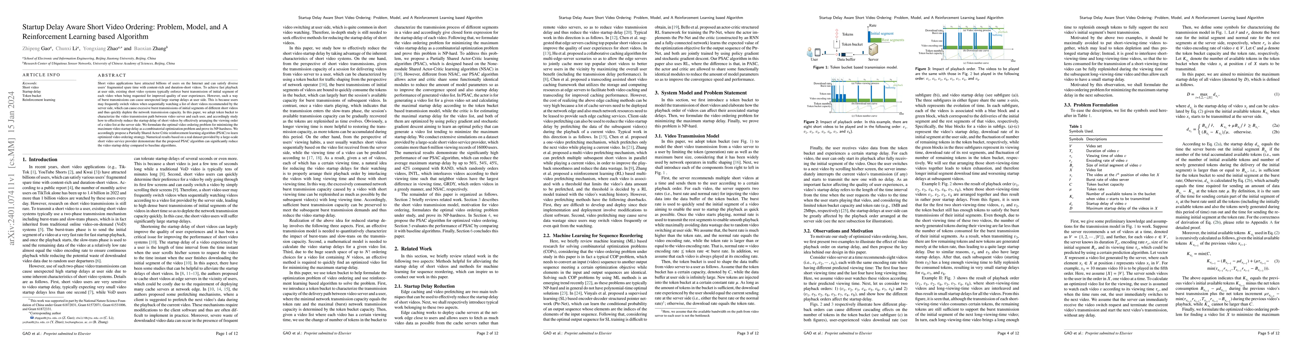 Thumbnail for Startup Delay Aware Short Video Ordering: Problem, Model, and A
  Reinforcement Learning based Algorithm