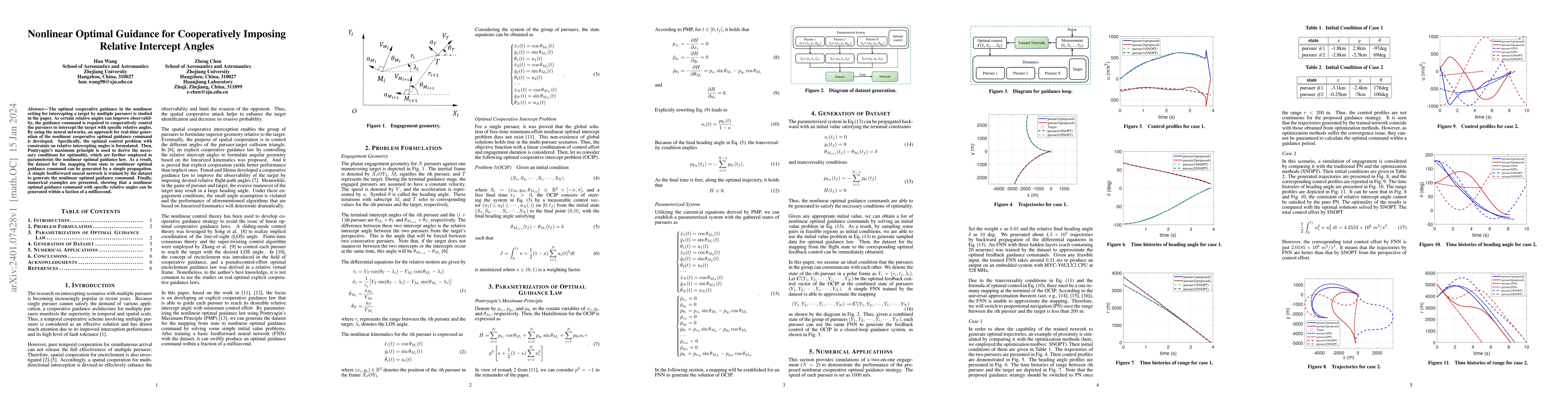 Thumbnail for Nonlinear Optimal Guidance for Cooperatively Imposing Relative Intercept
  Angles