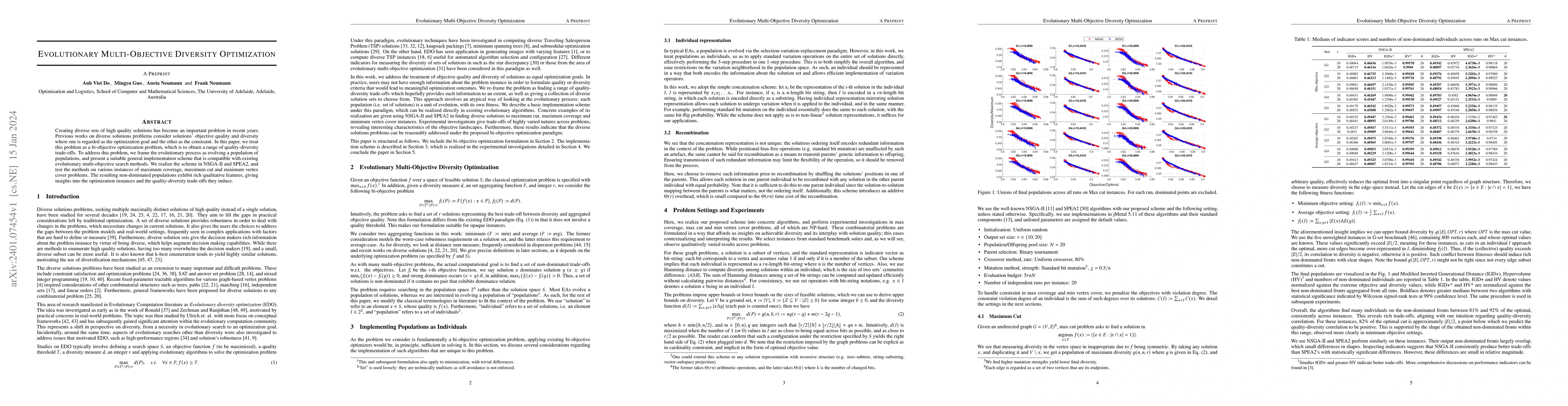 Thumbnail for Evolutionary Multi-Objective Diversity Optimization