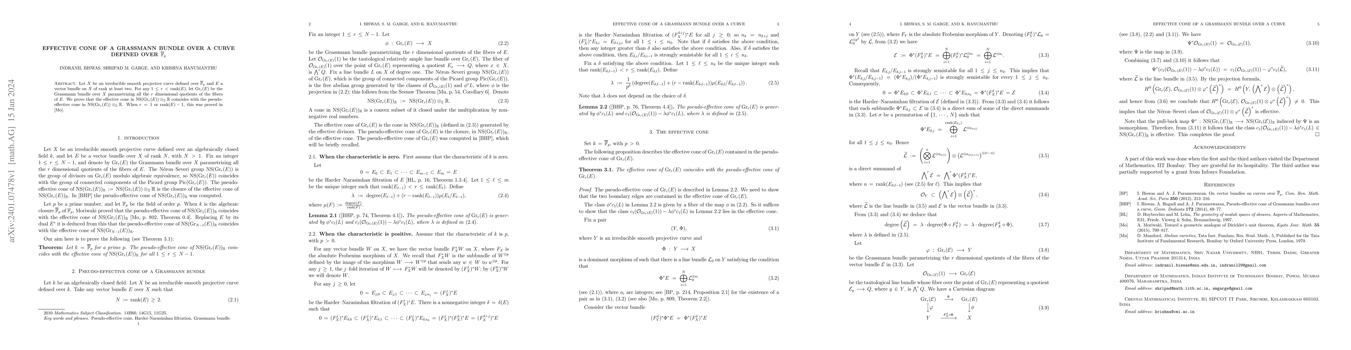 Thumbnail for Effective cone of a Grassmann bundle over a curve defined over
  $\overline{\mathbb F}_p$