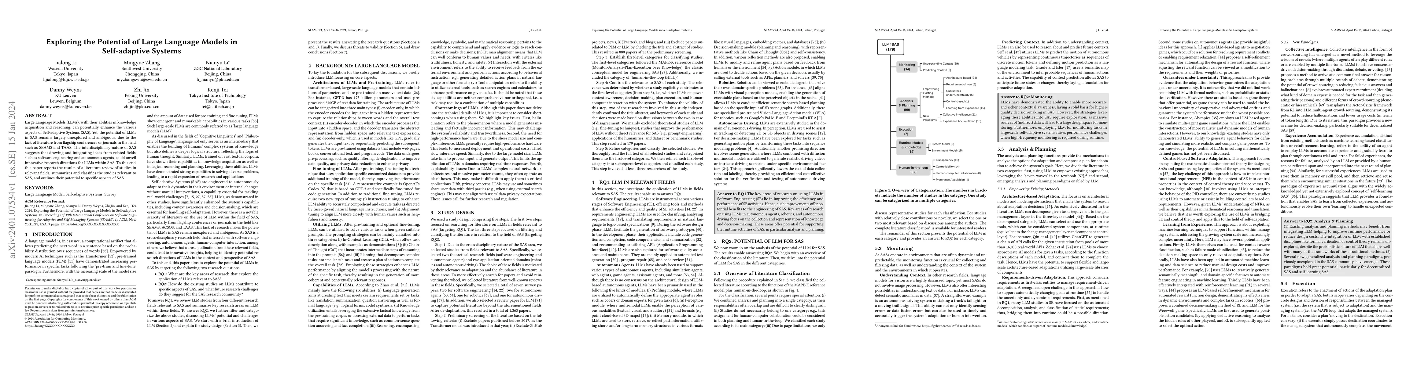 Thumbnail for Exploring the Potential of Large Language Models in Self-adaptive
  Systems