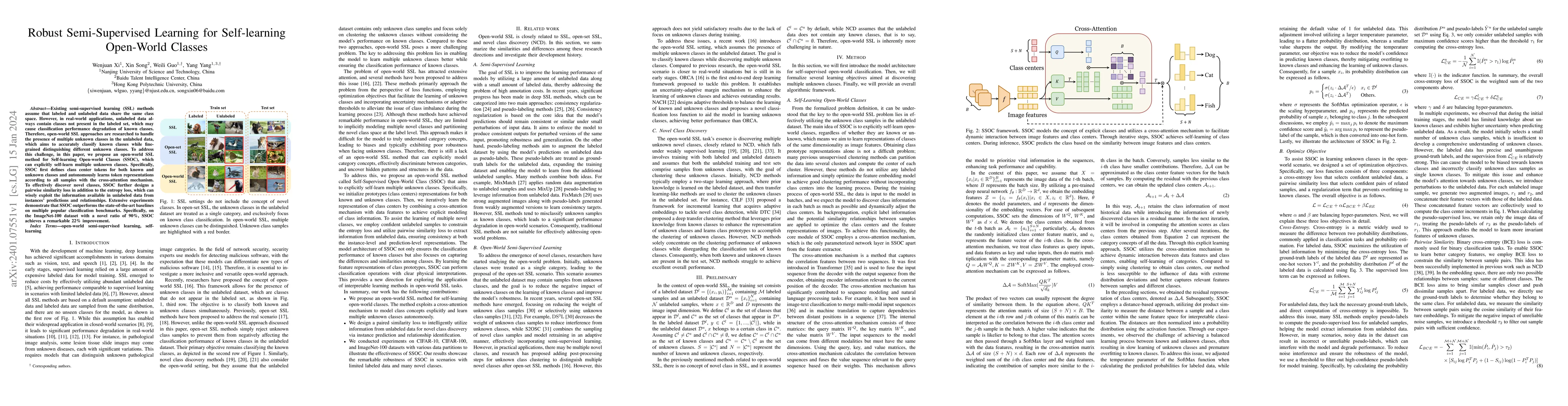 Thumbnail for Robust Semi-Supervised Learning for Self-learning Open-World Classes