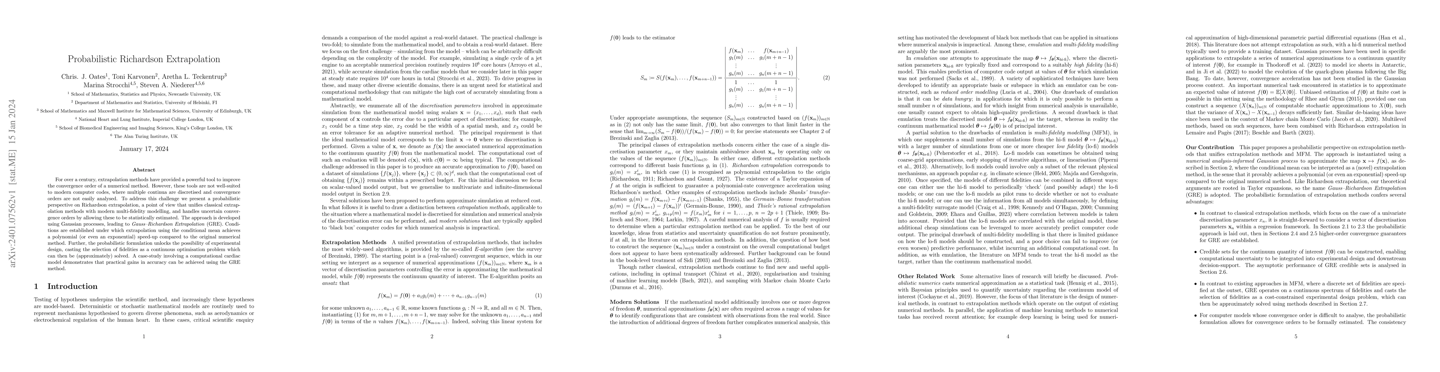 Thumbnail for Probabilistic Richardson Extrapolation