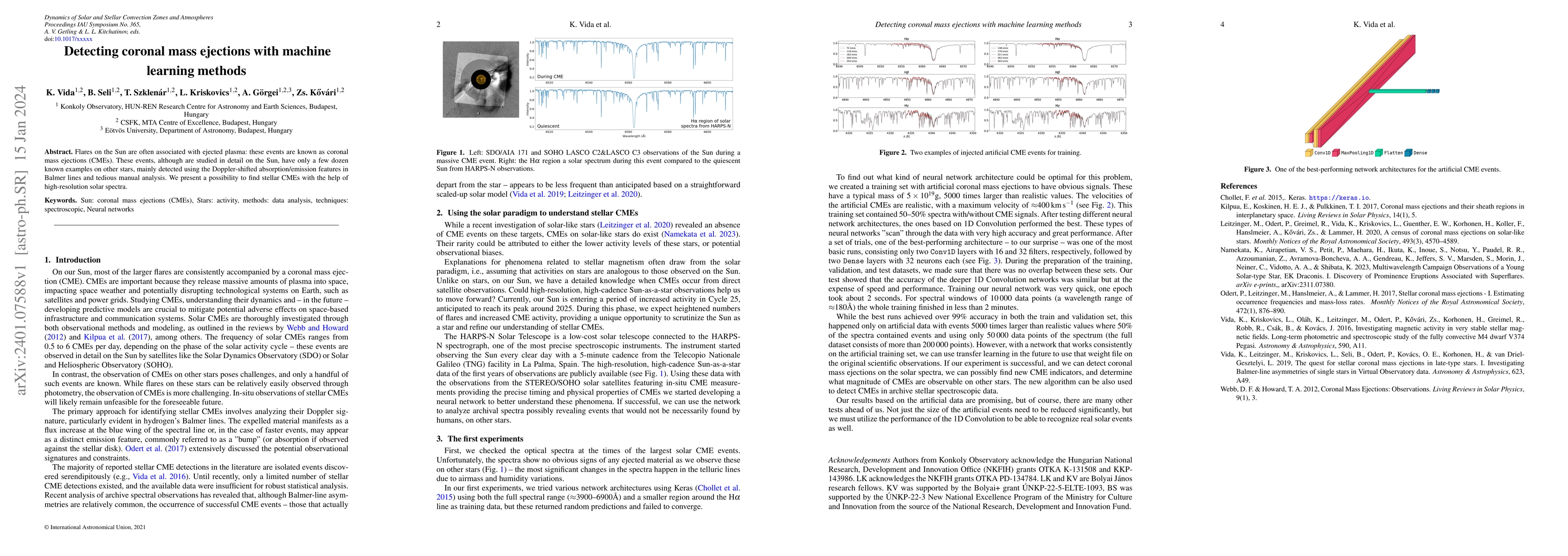 Thumbnail for Detecting coronal mass ejections with machine learning methods