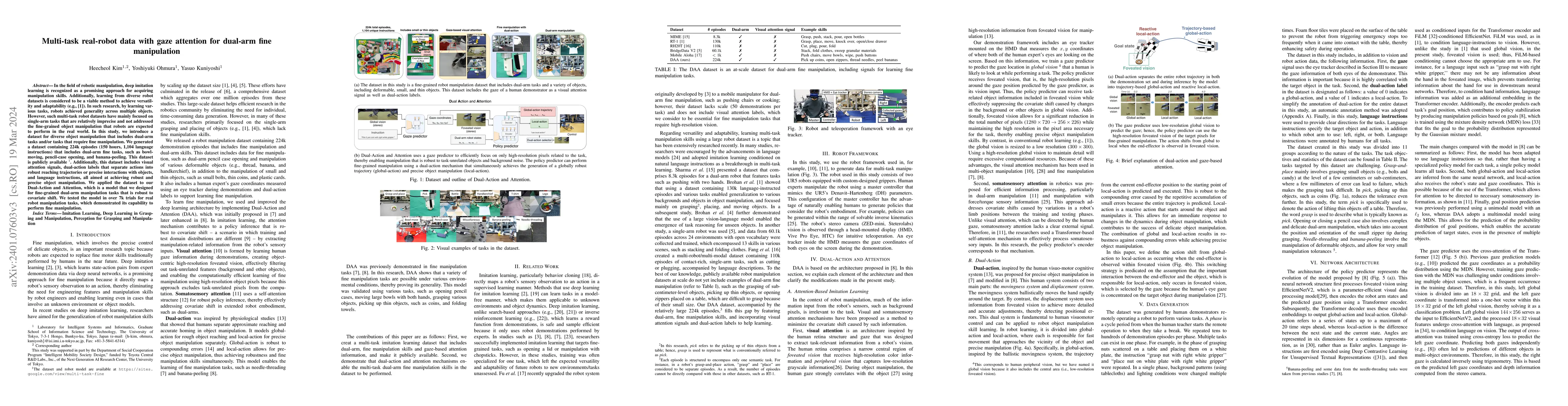 Thumbnail for Multi-task real-robot data with gaze attention for dual-arm fine
  manipulation