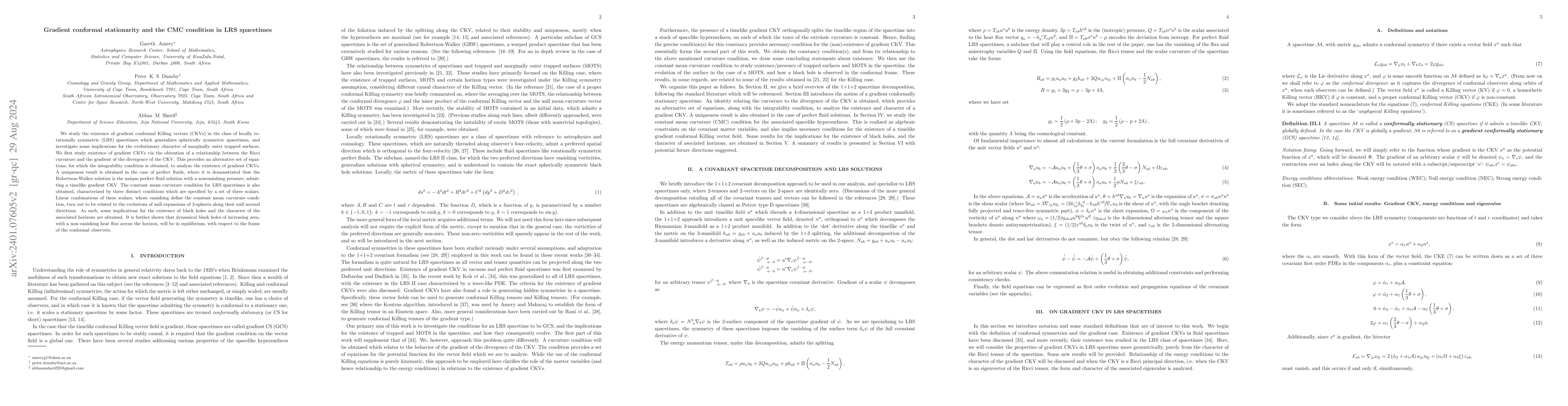 Thumbnail for Gradient conformal stationarity and the CMC condition in LRS spacetimes