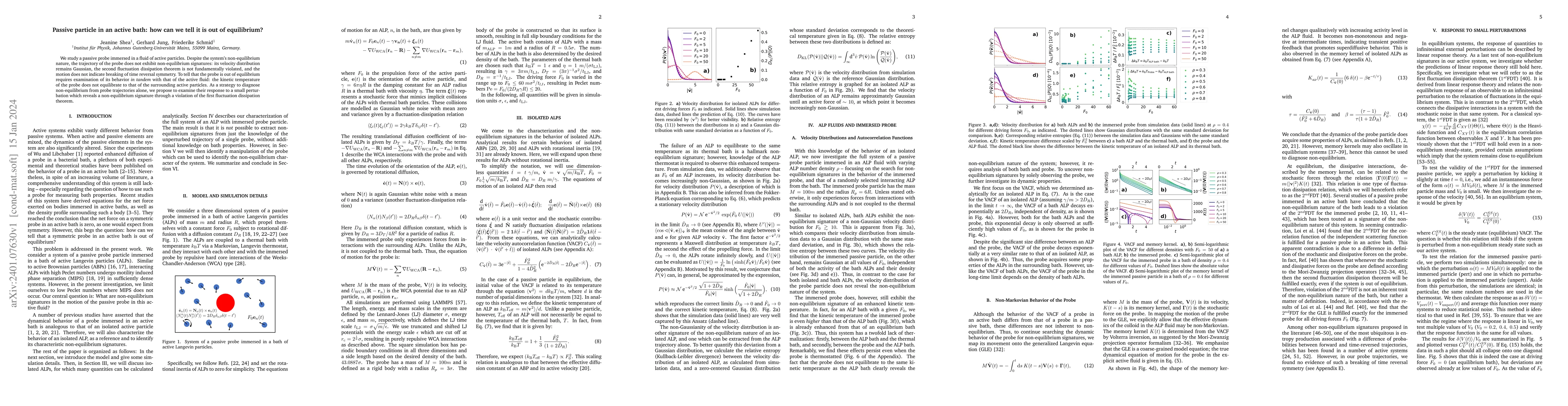 Thumbnail for Passive particle in an active bath: How can we tell it is out of
  equilibrium?