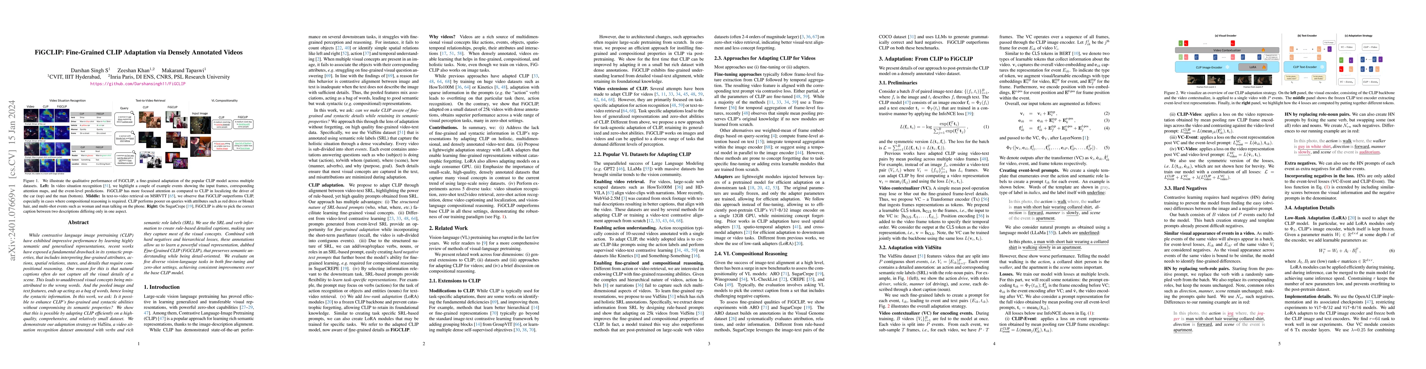 Thumbnail for FiGCLIP: Fine-Grained CLIP Adaptation via Densely Annotated Videos