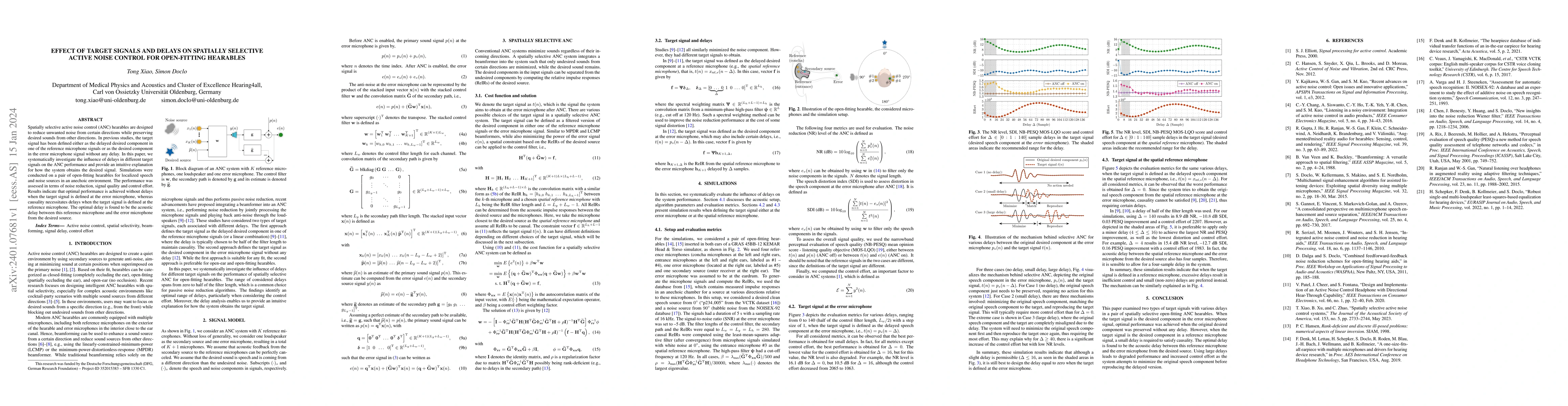 Thumbnail for Effect of target signals and delays on spatially selective active noise
  control for open-fitting hearables