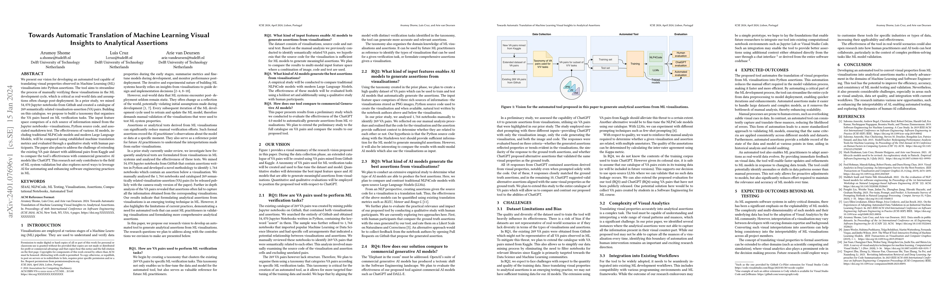 Thumbnail for Towards Automatic Translation of Machine Learning Visual Insights to
  Analytical Assertions