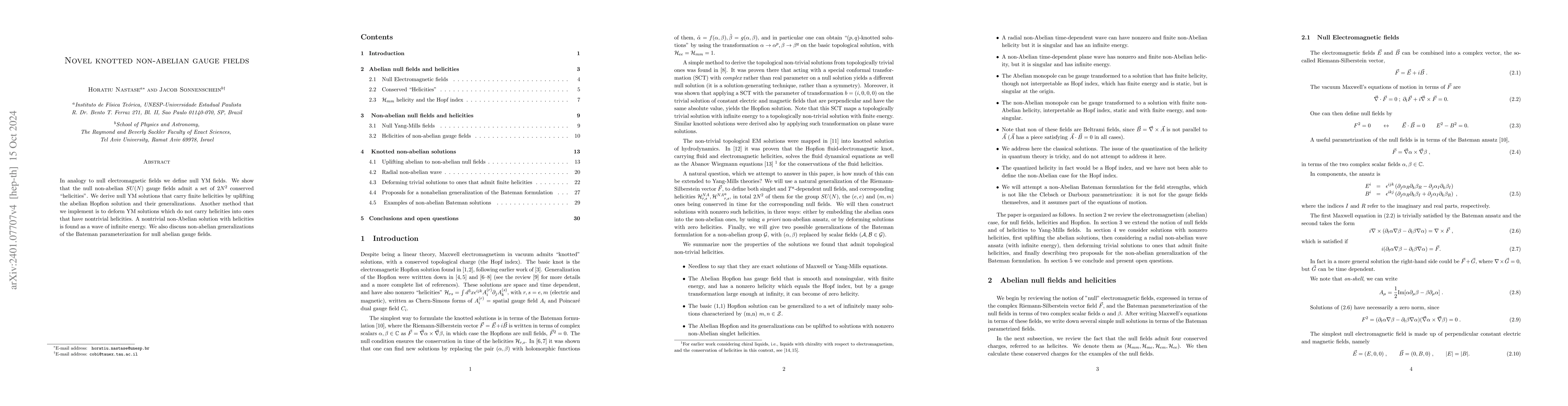 Thumbnail for Novel knotted non-abelian gauge fields