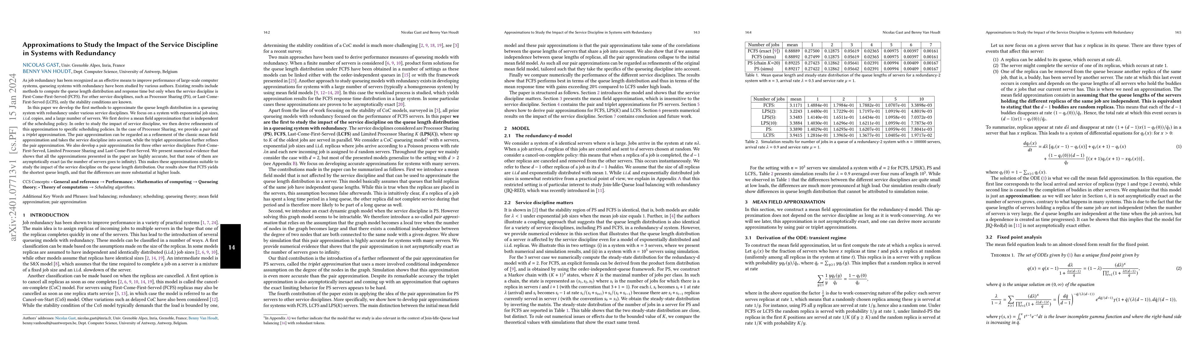 Thumbnail for Approximations to Study the Impact of the Service Discipline in Systems
  with Redundancy