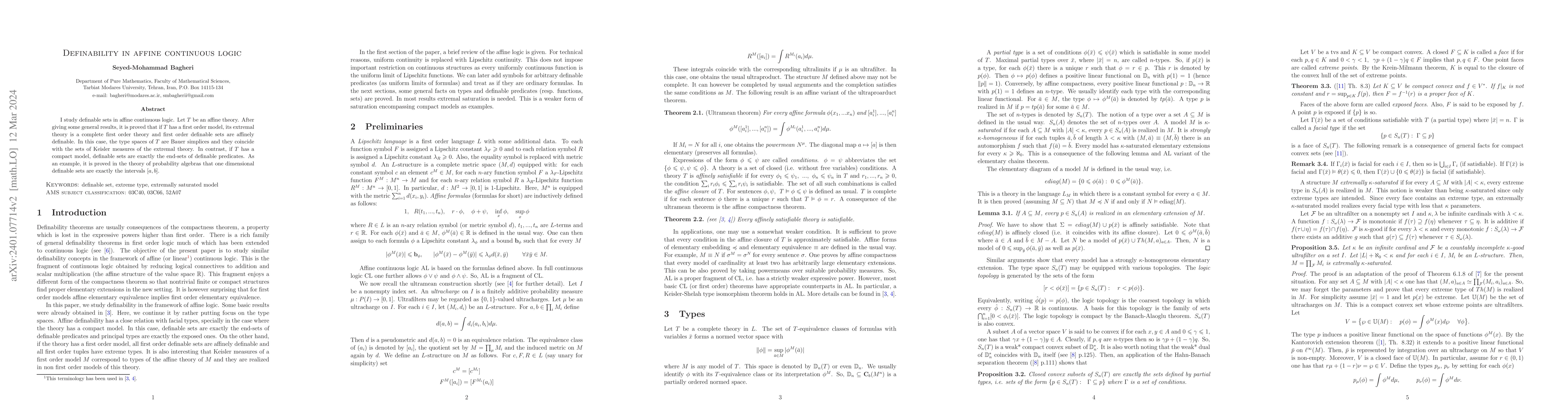 Thumbnail for Definability in affine continuous logic