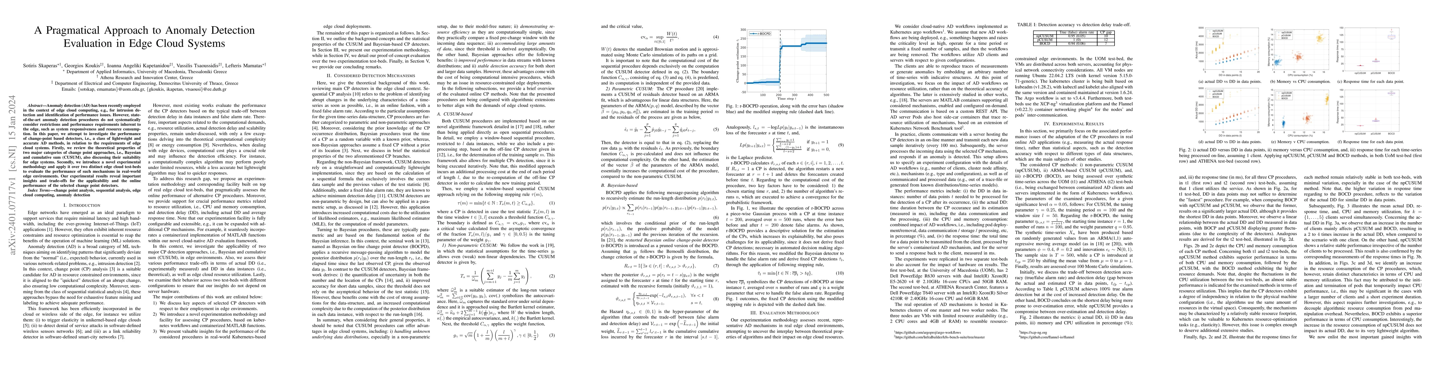 Thumbnail for A Pragmatical Approach to Anomaly Detection Evaluation in Edge Cloud
  Systems