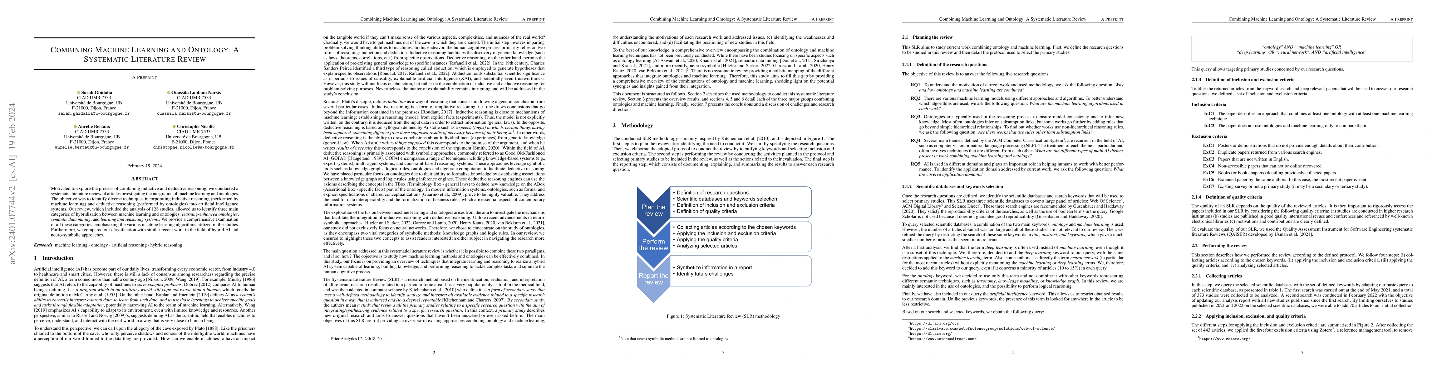 Thumbnail for Combining Machine Learning and Ontology: A Systematic Literature Review