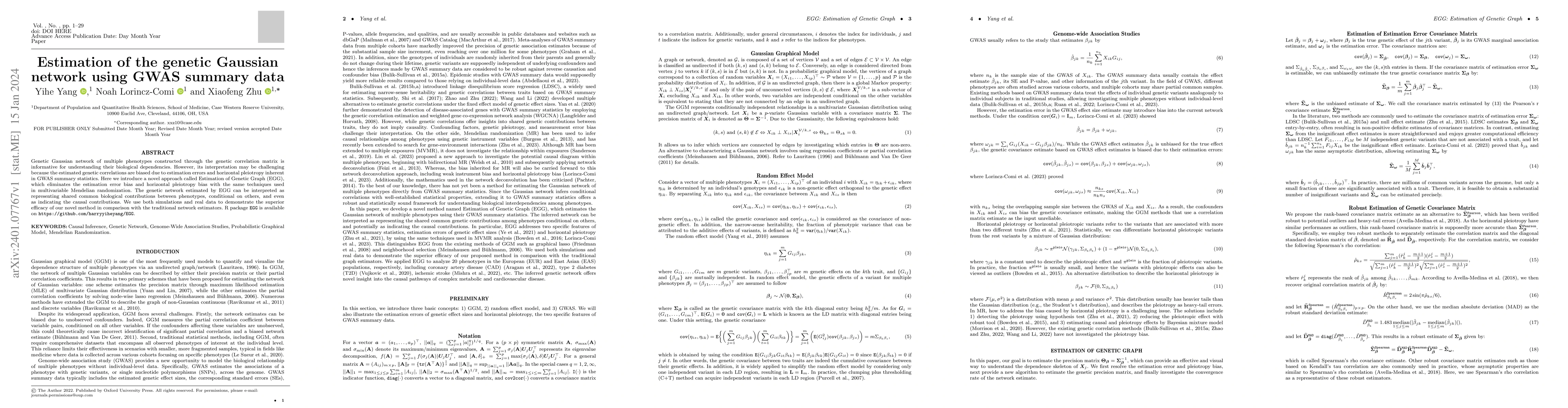 Thumbnail for Estimation of the genetic Gaussian network using GWAS summary data