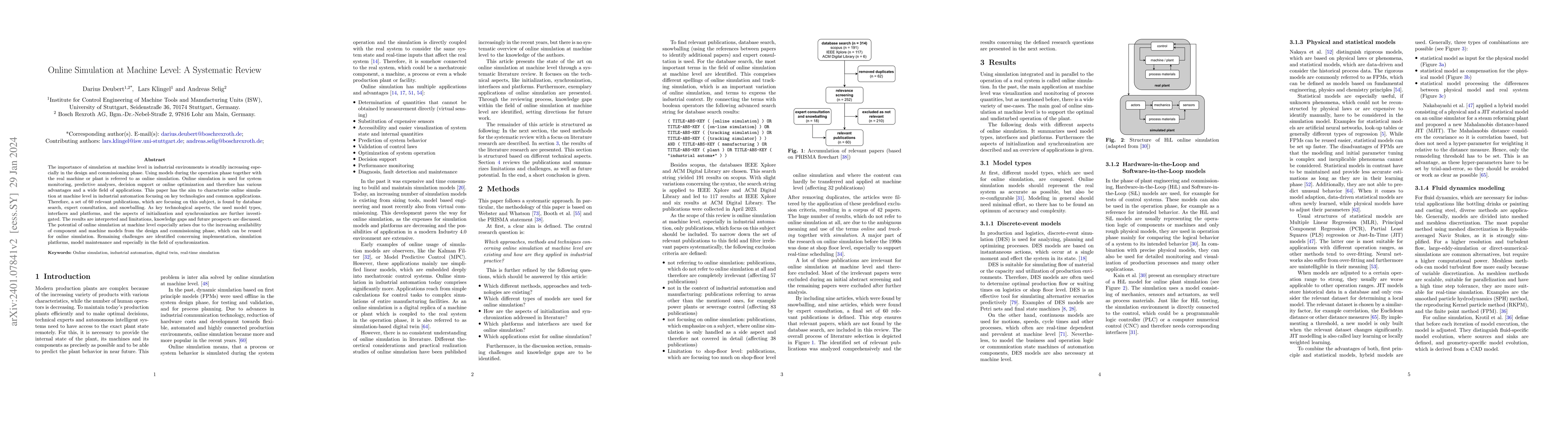 Thumbnail for Online Simulation at Machine Level: A Systematic Review