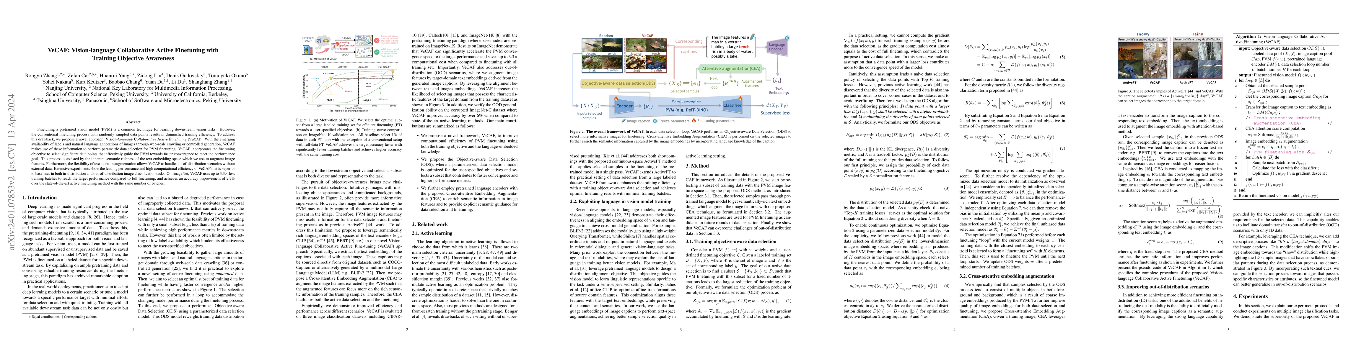 Thumbnail for VeCAF: Vision-language Collaborative Active Finetuning with Training
  Objective Awareness