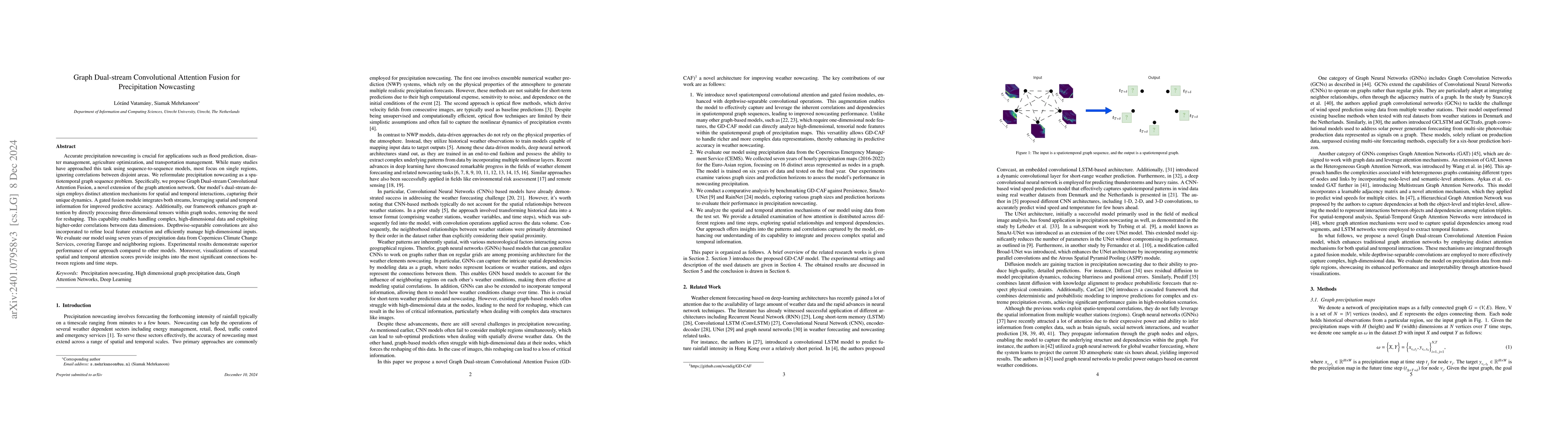 Thumbnail for GD-CAF: Graph Dual-stream Convolutional Attention Fusion for
  Precipitation Nowcasting