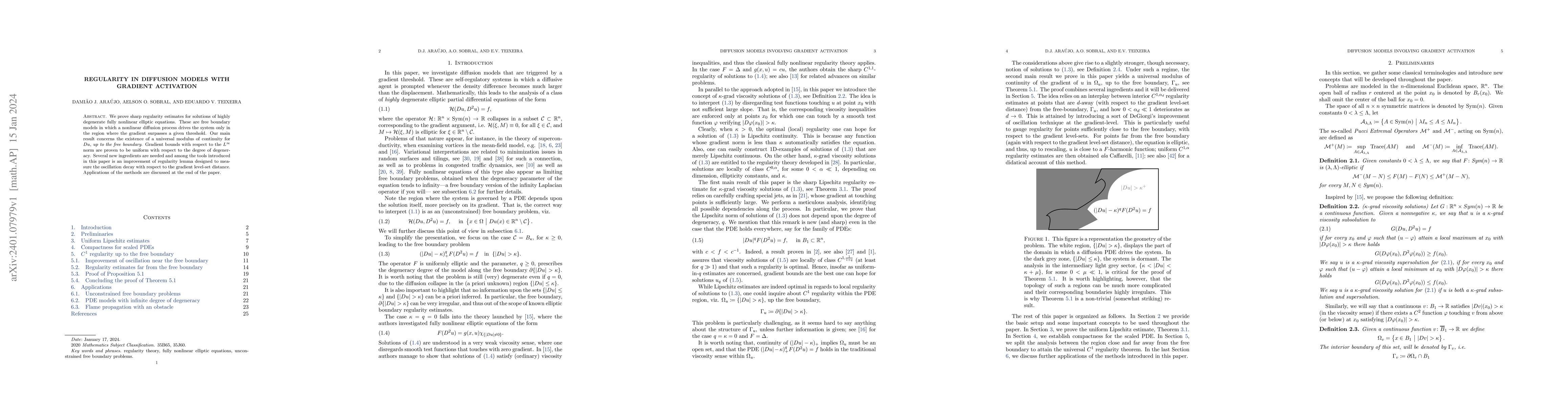 Thumbnail for Regularity in diffusion models with gradient activation