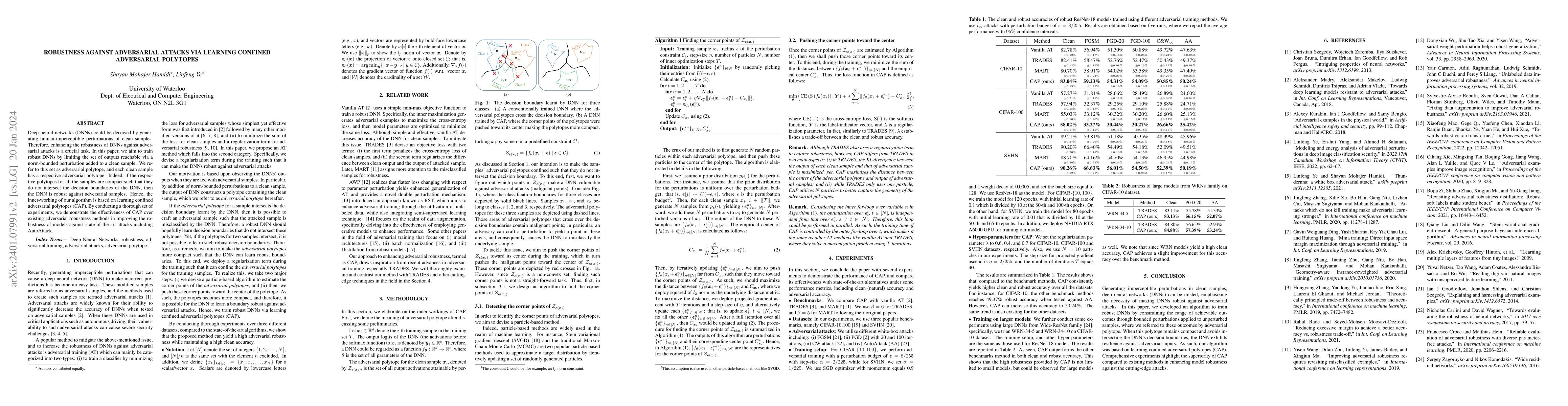 Thumbnail for Robustness Against Adversarial Attacks via Learning Confined Adversarial
  Polytopes